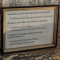 Behind this tabernacle is the Relic of the Holy Blood
